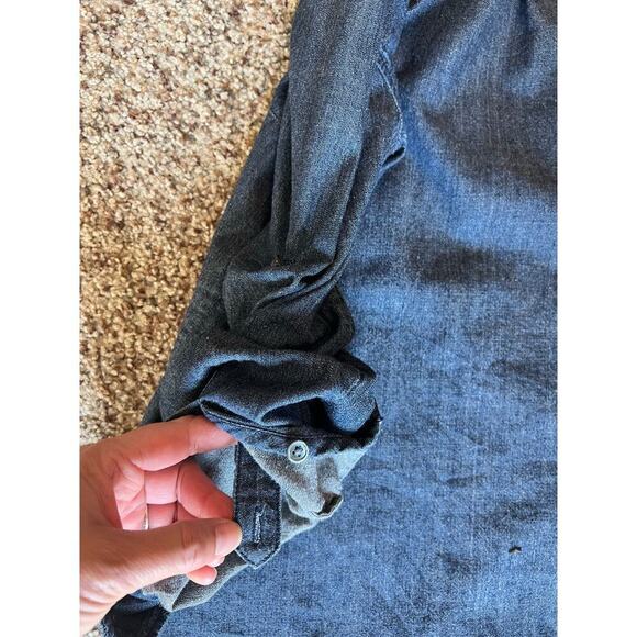 J.CREW Women's Keeper Denim Chambray Shirt, Button Down, Size 6, Classic, Cotton - Picture 10 of 11
